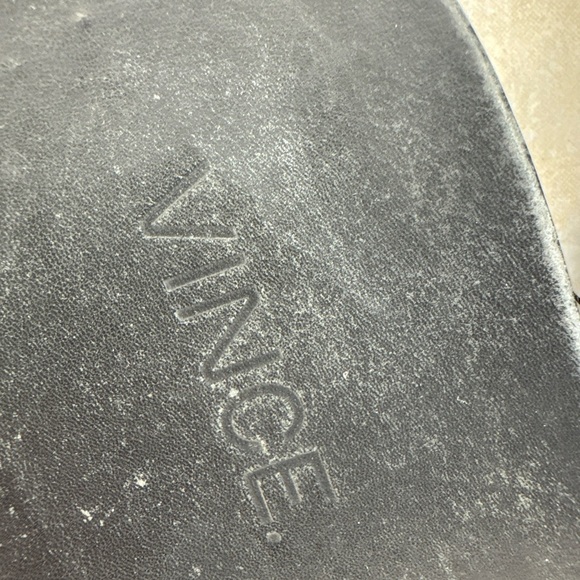 Vince Black Cross-Strap Sandals - Picture 2 of 9